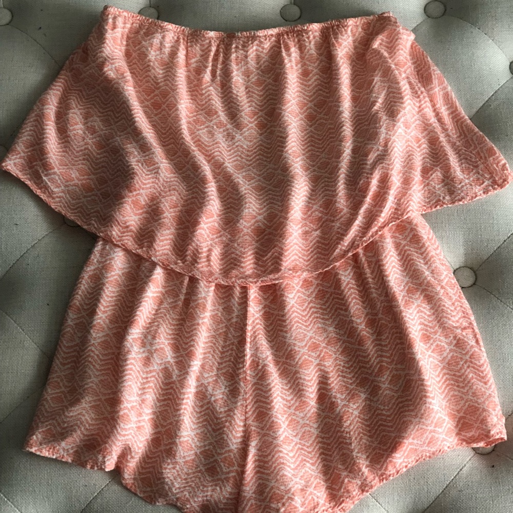 Strapless romper